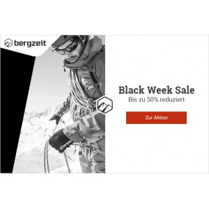 Bergzeit Pre Black Week – bis zu 50% Rabatt auf über 15.500 Produkte