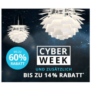 Lampenwelt Cyber Monday – bis zu 60% Rabatt & bis zu 14% Extra-Rabatt