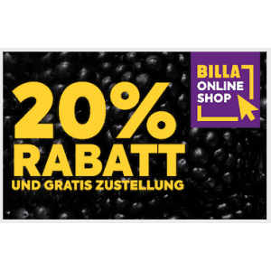 BILLA Black Friday – 20% Rabatt auf alles* inkl. Lieferung!