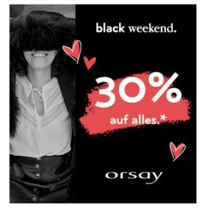 Orsay Black Friday 2021 – 30% Rabatt auf ALLES