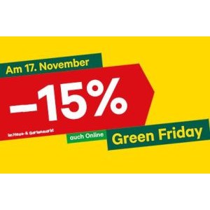 Lagerhaus Green Friday – 15% Rabatt (nur am 17. November)