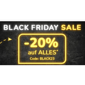 Mediashop Black Friday – 20% Rabatt auf euren Einkauf ab 69 € Bestellwert + gratis Versand
