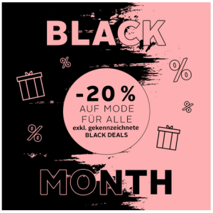 OTTO Black Month – 20% Rabatt auf Mode (exkl. Black Deals)