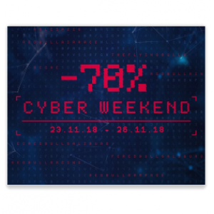Red Bull Cyber Weekend: bis zu -70% auf ausgewählte Artikel