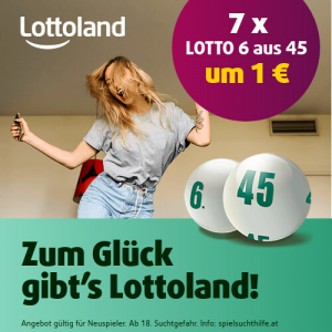 Lottoland Black Friday: 7 Tippfelder Lotto 6aus45 um 1 € statt 8,40 €